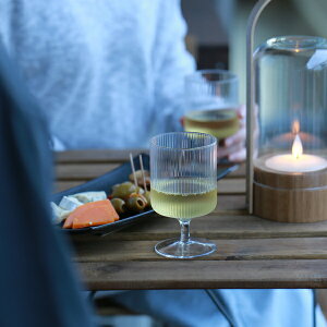 ferm LIVING (ファームリビング) Ripple Wine Glasses(リップル ワイングラス）2個セット 北欧/ガラス食器/日本正規代理店品