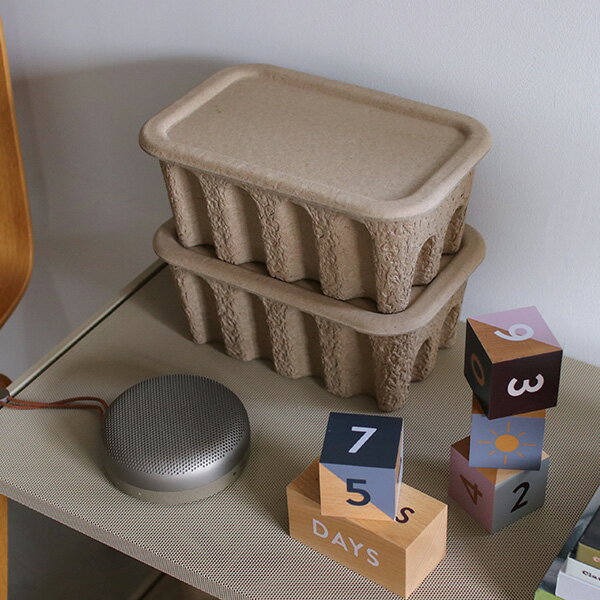 ferm LIVING (ファームリビング) Paper Pulp Box（ペーパーパルプボックス） 2個セット S 北欧/インテリア/収納/日本正規代理店