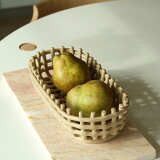 ڼȯferm LIVING (եӥ) Ceramic Basket (ߥåХå) Oval եۥ磻/ߥ ̲/ġܥå//ʪǼ/ƥꥢ/Ź