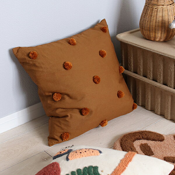 Ferm Living Dot Cushionドットクッション サンド ブラック 北欧 インテリア 子供部屋 ファームリビング 日本正規販売店品【国内在庫あり】 [2]