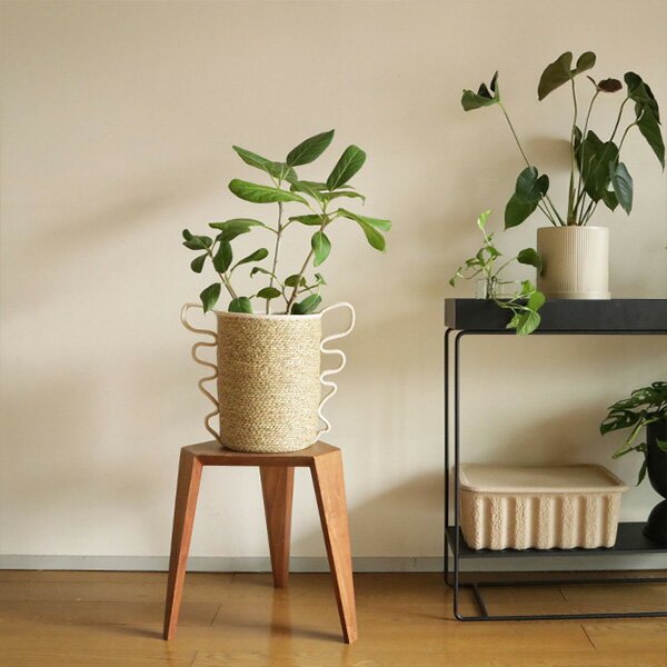 ferm LIVING (ファームリビング) Verso Baskets (ベルソ バスケット) 2個セット オフホワイト/ブリック 北欧/インテリア/収納/日本正規代理店品