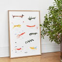 【キャンペーン対象】【お取り寄せ】Paper Collective×MADO (マド) ポスター 50×70cm Friends Mado & Friends