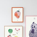 【受注発注】MADO (マド) ポスター 30×40cm Soft Gallery Strawberry