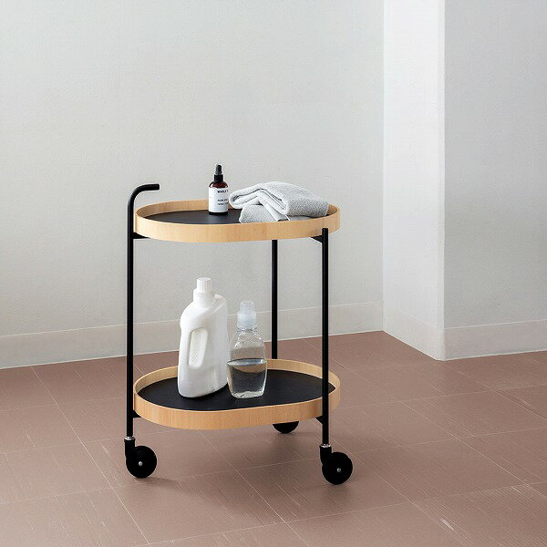 乐天商城 - 【お取り寄せ】MOHEIM (モヘイム) TROLLEY トレーワゴン ホワイト/ブラック 【大型送料】