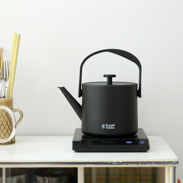 ラッセルホブス 7300JP 【受注発注】Russell Hobbs (ラッセルホブス) Tケトル ブラック/ホワイト キッチン家電/電気ケトル/温度調節/保温/電気ポット/湯沸かしポット