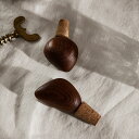 【国内在庫あり】Ferm Living (ファームリビング) Cairn Wine Stoppers(ワインストッパー)2個セット ダークブラウン 北欧/インテ...