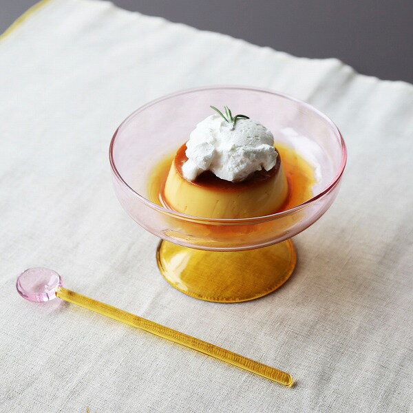 La Magiee (ラ・マジー) デザートカップ ブルー/イエロー/ピンク ガラス食器/耐熱/グラス