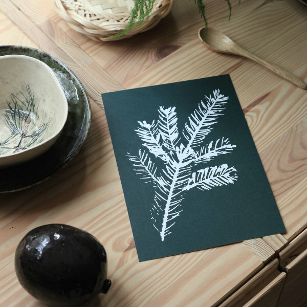 Teemu Jarvi (テーム・ヤルヴィ) ポスター SPRUCE BRANCH（スプルースブランチ） A5（14.8×21cm） 北欧/インテリア/日本正規代理店品/アート/シンプル/壁掛け 【メール便】のサムネイル