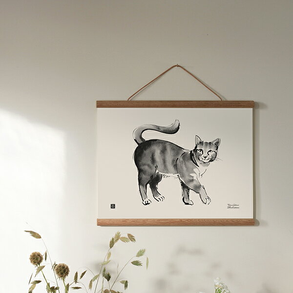 Teemu Jarvi (テーム・ヤルヴィ) ポスター CAT ネコ 30×40cm 北欧/インテリア/日本正規代理店品