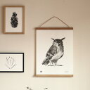 Teemu Jarvi (テーム・ヤルヴィ) ポスター OWL (ワシミミズク) 30×40cm 北欧/インテリア/日本正規代理店品