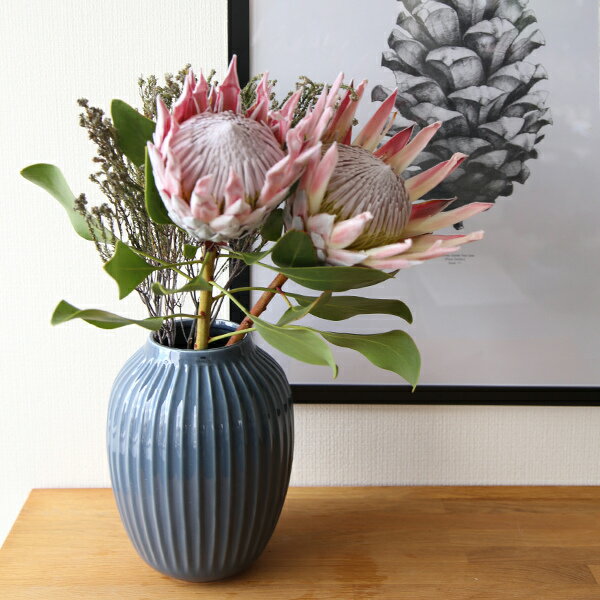KAHLER (ケーラー) ハンマースホイ フラワーベース L アンスラサイトグレー 花瓶 陶器 日本正規代理店品