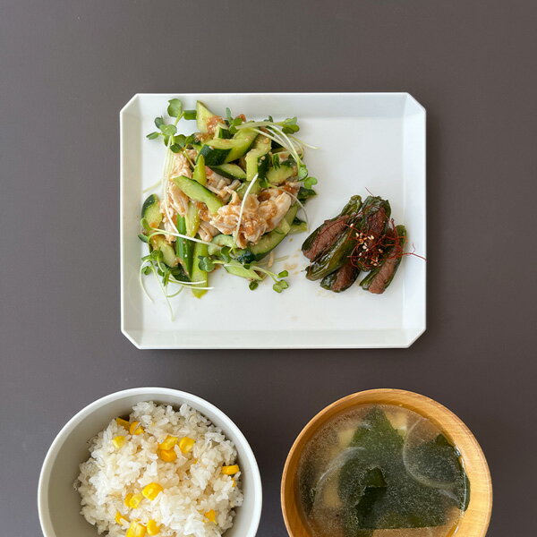 イチロクイチロクアリタジャパン 食器 1616/arita japan スクエアプレート　ホワイトM 【和洋食器】
