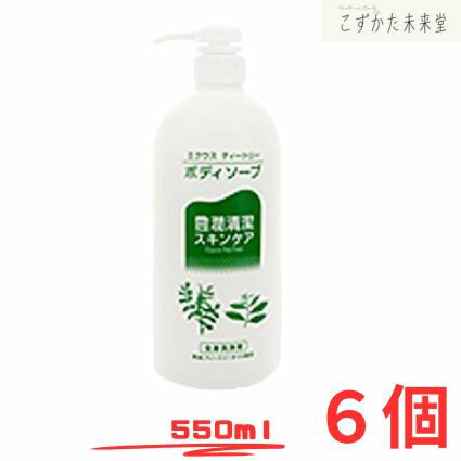 エクウス ティートリー ボディソープ550ml 6個 中央薬品 医薬部外品 低刺激性スキンケア