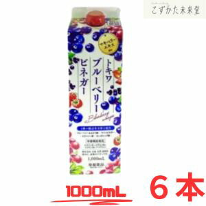 ブルーベリービネガー 1000mL 6本セット 栄養機能食品 常盤薬品工業 ブルーベリー酢