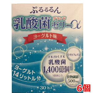 ぷるるるんグランド乳酸菌ゼリーα（10g×30本） 6個セット 広栄ケミカル