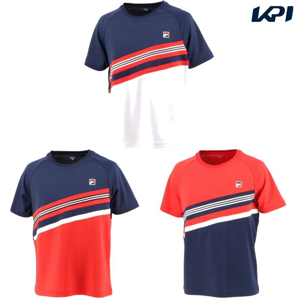 【全品10％OFFクーポン▼】「あす楽対応」フィラ FILA テニスウェア メンズ ゲームシャツ VM7007 2021FW『即日出荷』