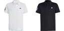 【全品10％OFFクーポン▼】アディダス adidas テニスウェア ジュニア K TENNIS CLUB 3ストライプス ポロシャツ EUI17 2023SS