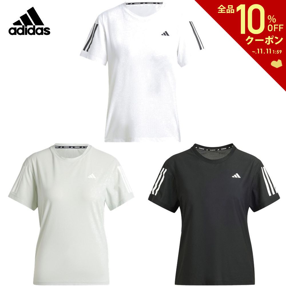 【全品10％OFFクーポン▼】アディダス adidas ランニングウェア レディース オウン ザ ラン 半袖Tシャツ IKM84 2024SS