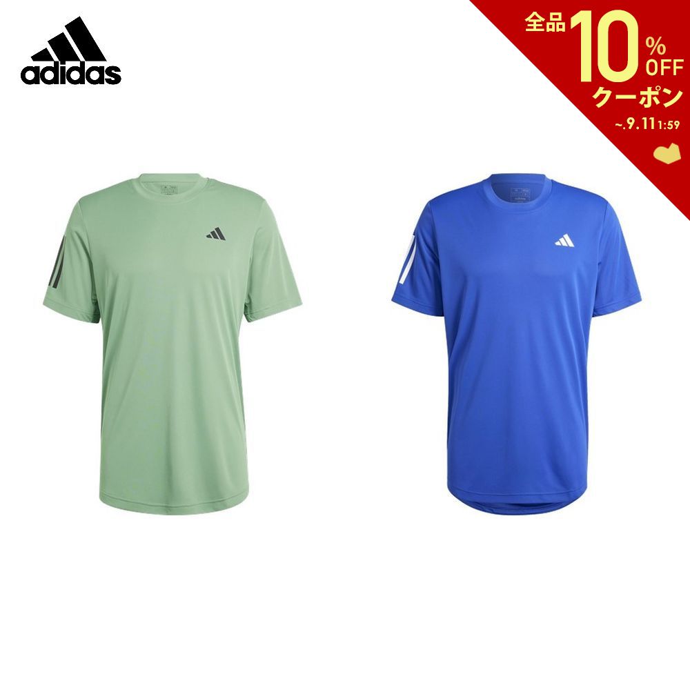 アディダス adidas テニスウェア メンズ クラブ スリーストライプス テニス 半袖Tシャツ MLE72-2024 2024SS