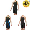 【10%OFFクーポン対象】アリーナ ARENA 水泳水着 ジュニア レーシングワンピーススパッツ(オープンバック・ハーフレッグ) AS5SRC12G