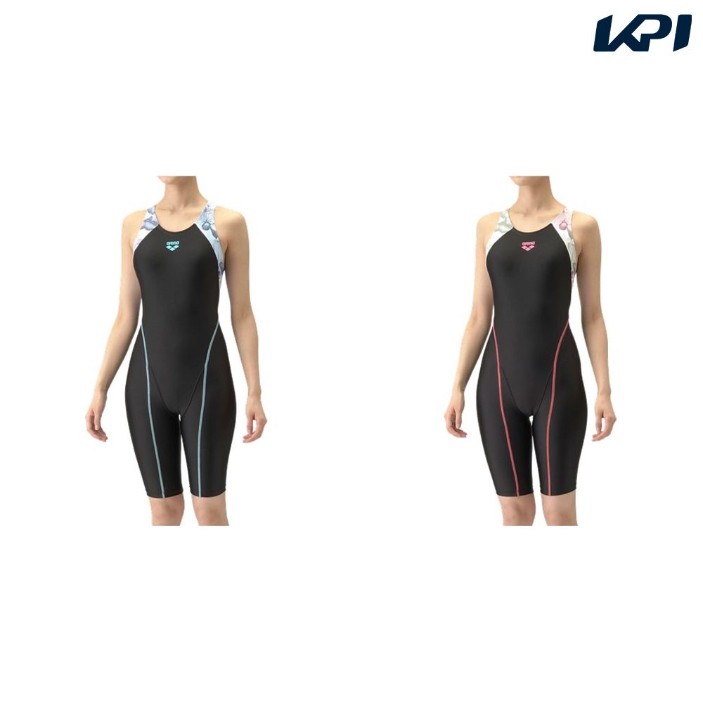 【12/4 20:00〜★エントリーで3点購入P20倍・2点で10倍】アリーナ ARENA 水泳水着 レディース フィットネスワンピーススパッツ（オープンバック・ハーフレッグ・ぴったりパッド） AS4FWF03W