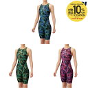 【10%OFFクーポン対象】アリーナ ARENA 水泳水着 ジュニア レーシングワンピーススパッツ(オープンバック・ハーフレッグ) AS5SRC61G