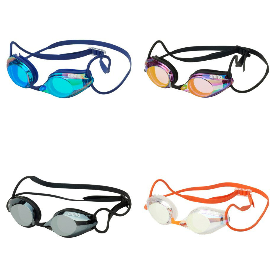 アリーナ ARENA 水泳ゴーグル レーシングゴーグル（ミラーレンズ、リノンくもり止め、FINA承認） AGL-510M