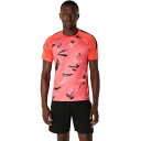 【10%OFFクーポン対象】アシックス asics サッカーウェア メンズ プラクティスグラフィック半袖シャツ 2101A306-700 2025SS
