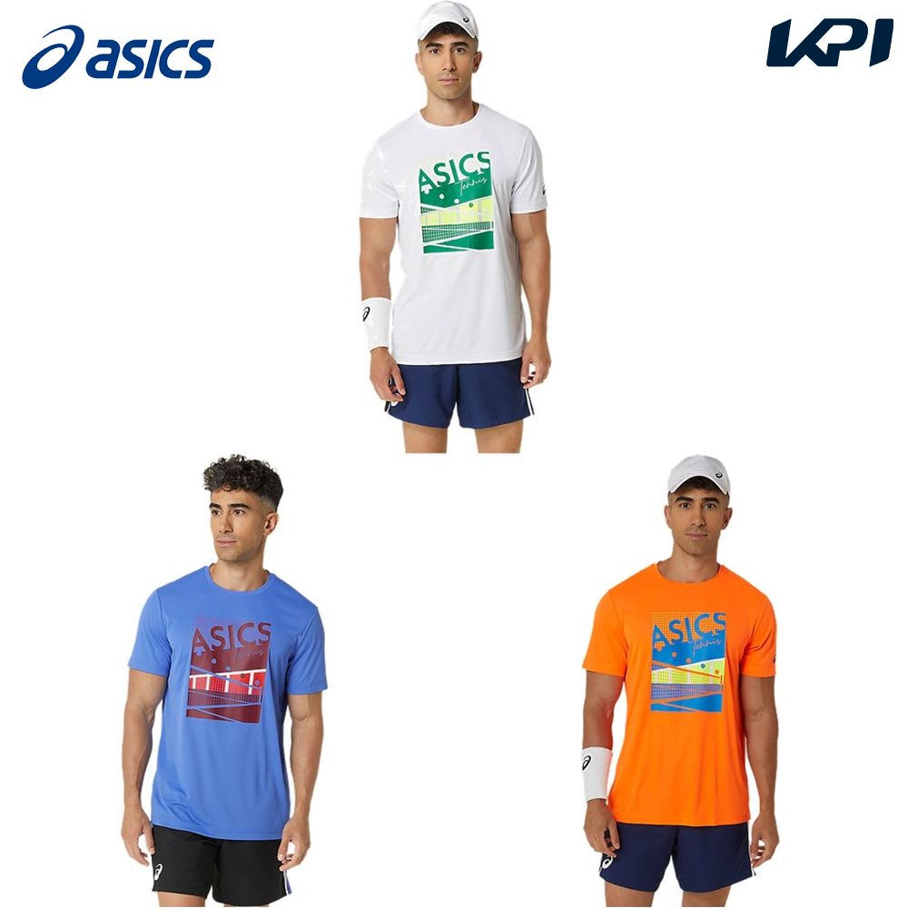 アシックス asics テニスウェア メンズ クールグラフィック半袖シャツ 2041A284 2024SS