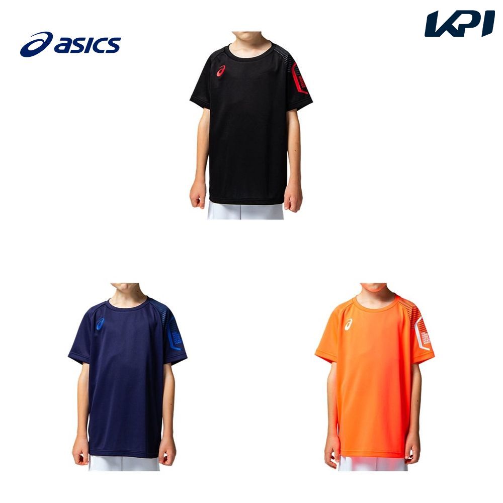 asics t shirt junior orange