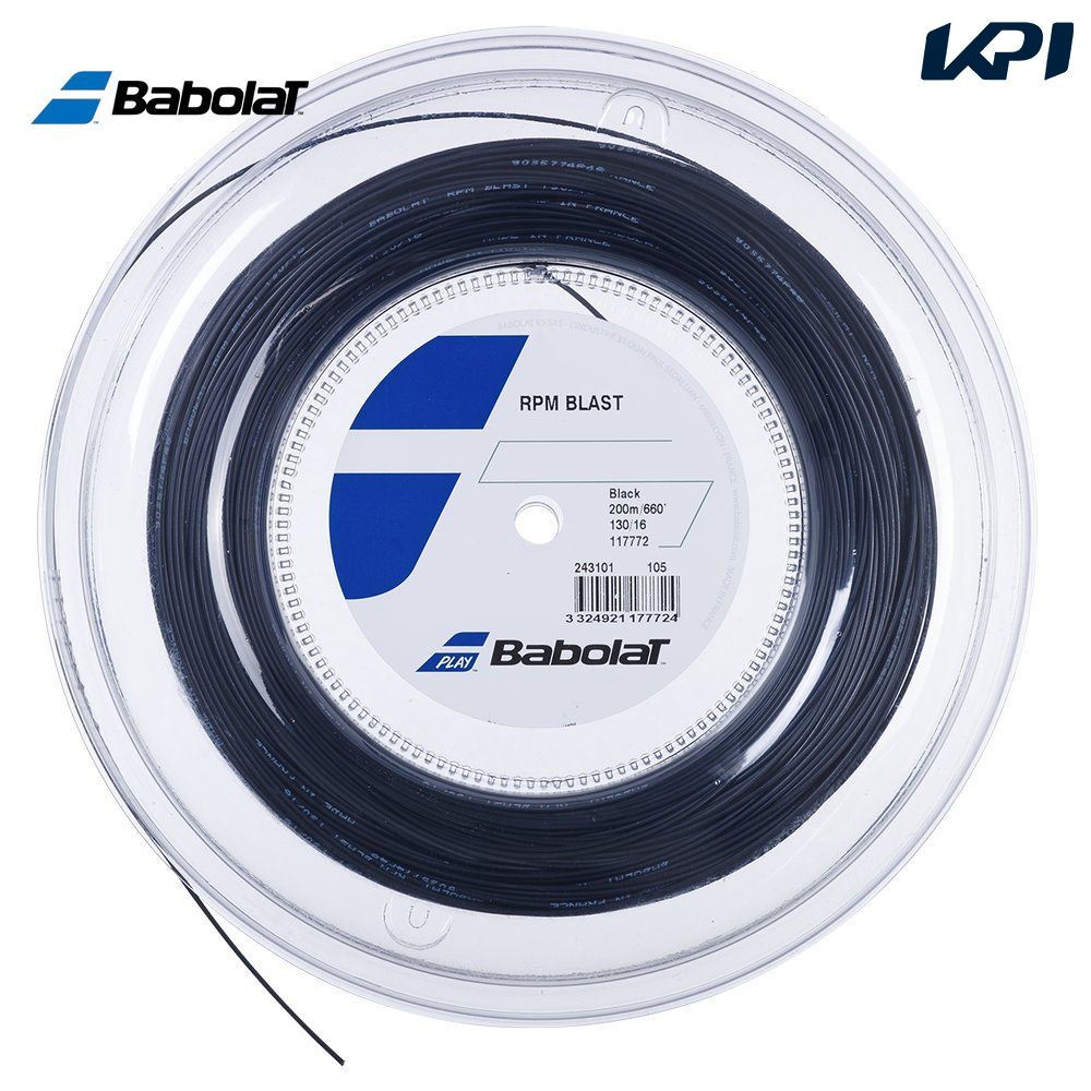 【全品10％OFFクーポン▼】バボラ Babolat テニスガット・ストリング RPM BLAST RPMブラスト 200mロール ロールガット 243101