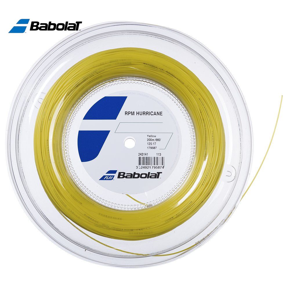 【全品10％OFFクーポン▼】バボラ Babolat テニスガット・ストリング RPM HURRICANE RPMハリケーン 200mロール 243141