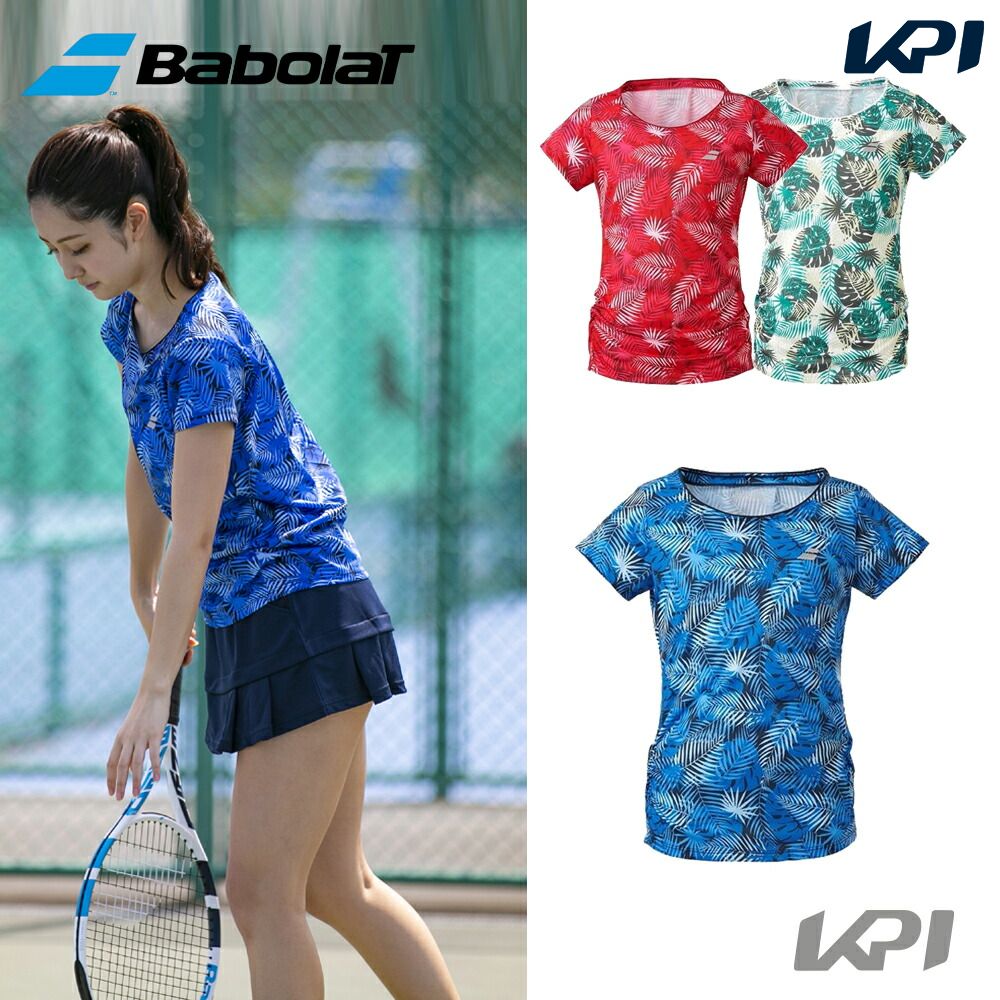 【全品10％OFFクーポン】『即日出荷』バボラ Babolat テニスウェア レディース SHORT SLEEVE SHIRT 半袖シャツ BTWQJA03 2020FWのサムネイル