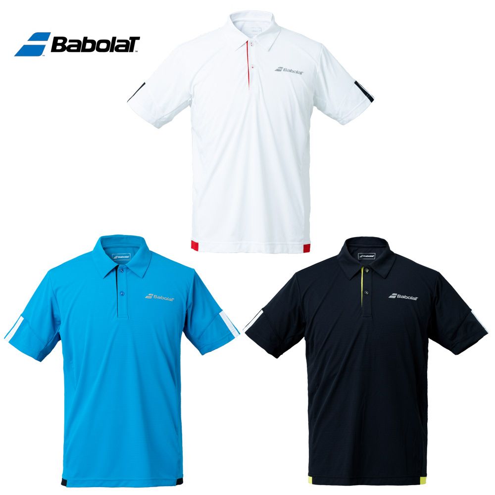 あす楽対応 バボラ Babolat テニスウェア メンズ CLUB SHORT SLEEVE SHIRT ショートスリーブシャツ BUG1312C 2021SS 即日出荷 