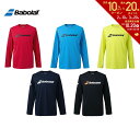 【全品10％OFFクーポン▼】「あす楽対応」バボラ Babolat テニスウェア メンズ CLUB LONG SLEEVE SHIRT ロングスリーブシャツ BUP1560C 2021FW『即日出荷』