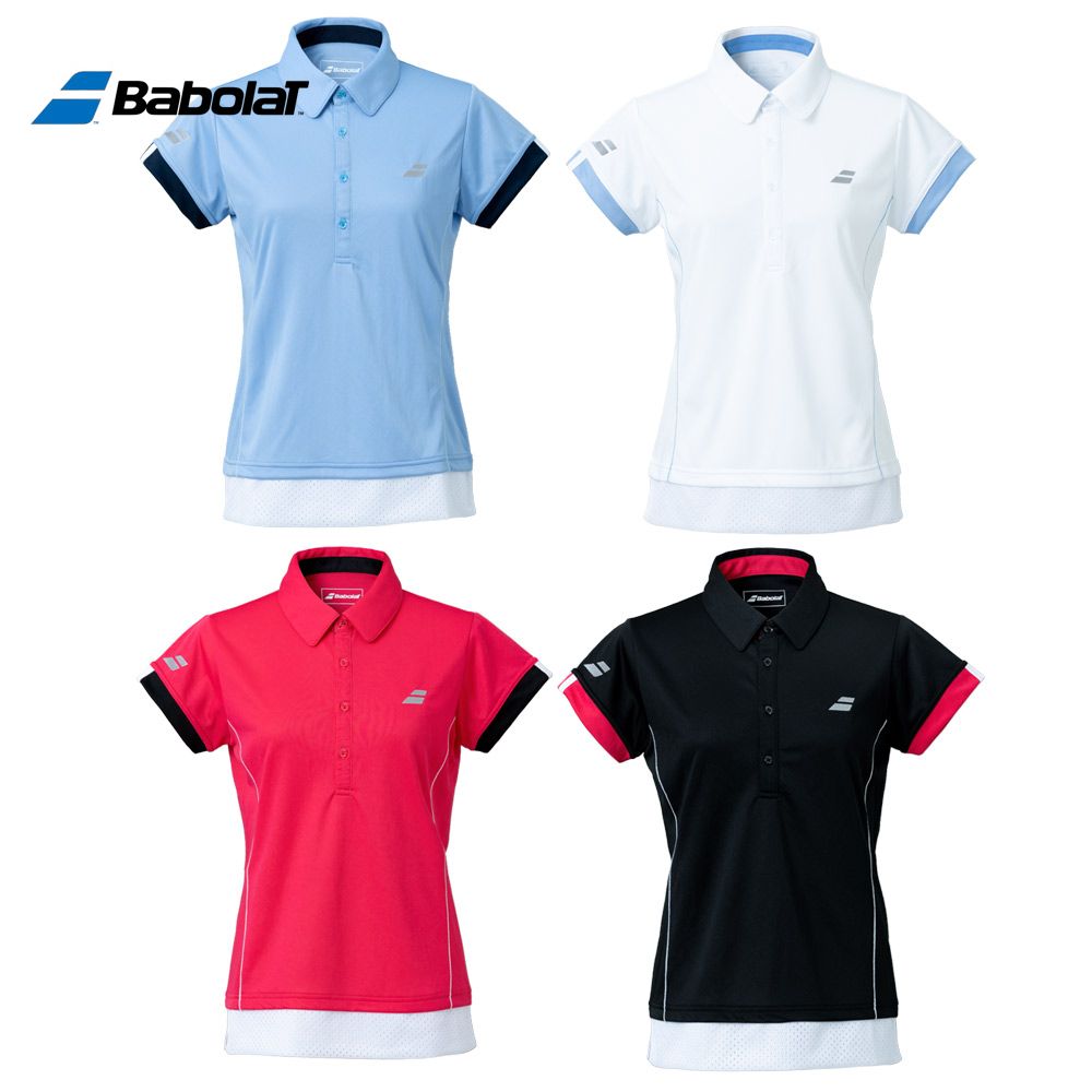 【全品10％OFFクーポン 】 あす楽対応 バボラ Babolat テニスウェア レディース CLUB SHORT SLEEVE SHIRT ショートスリーブシャツ BWG1331C 2021SS 即日出荷 