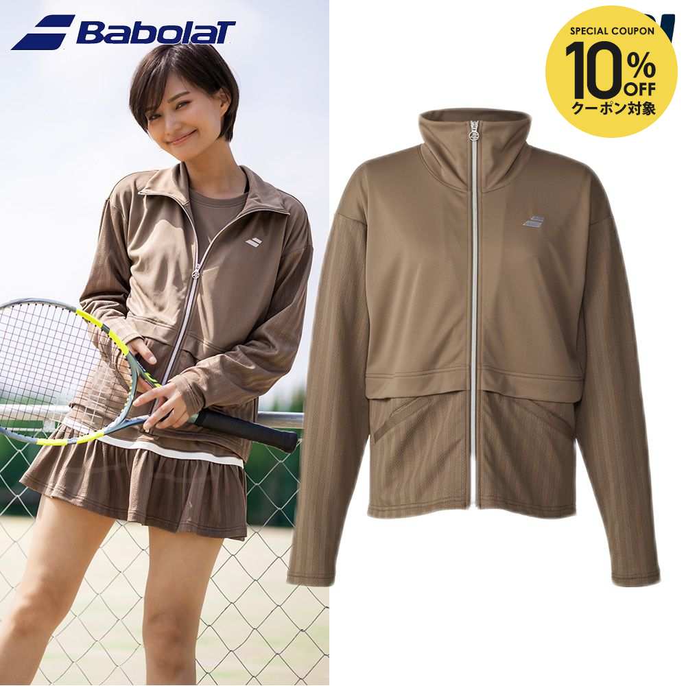 ������10��OFF�����ݥ��3/15�ۥХܥ� Babolat �ƥ˥������� ��ǥ����� PLAY JACKET ���㥱�å� BWT6126 2026SS