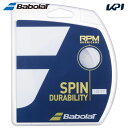 【全品10％OFFクーポン▼～4/17 9:59】「あす楽対応」バボラ Babolat テニスガット ストリング RPM HURRICANE RPMハリケーン 12m単張 ホワイト 241141-wh 『即日出荷』