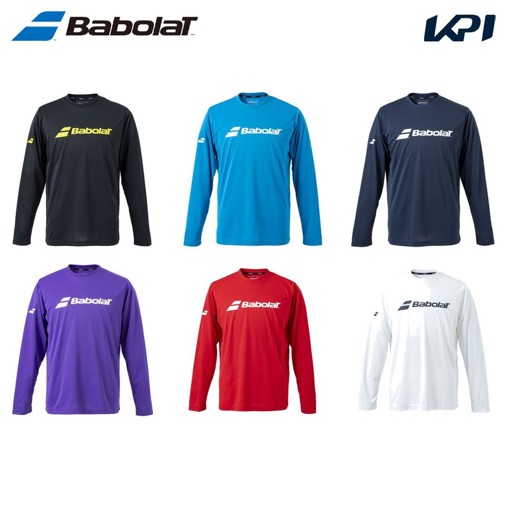 バボラ Babolat テニスウェア ユニセックス CLUB LONG SLEEVE SHIRT クラブ ロングスリーブ 長袖Tシャツ BUP4510C 2024SS