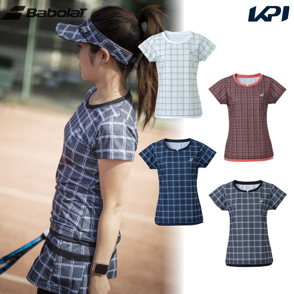 あす楽対応 バボラ Babolat テニスウェア レディース ピュア ショートスリーブシャツ PURE SHORT SLEEVE SHIRT BWG3377 2023FW 即日出荷 