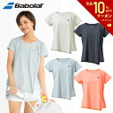 【全品10％OFFクーポン▼】バボラ Babolat テニスウェア レディース VS SHORT SLEEVE SHIRT 半袖Tシャツ BWG4320 2024SS