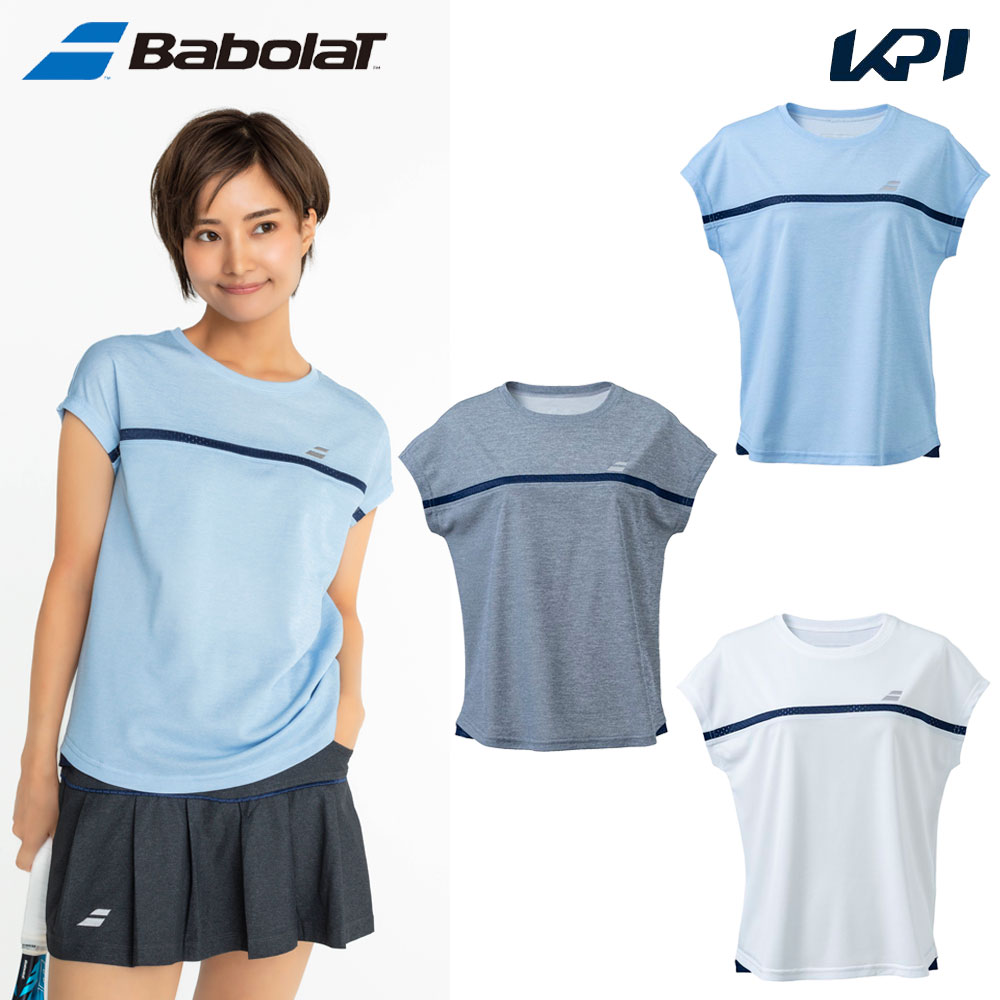 バボラ Babolat テニスウェア レディース PURE SHORT SLEEVE SHIRT 半袖Tシャツ BWG4325 2024SS