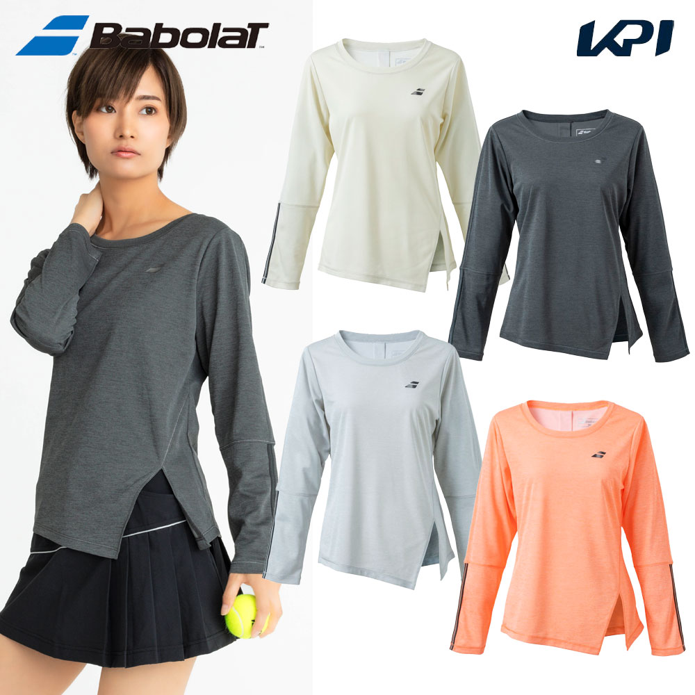 【全品10％OFFクーポン▼】バボラ Babolat テニスウェア レディース VS LONG SLEEVE SHIRT 長袖Tシャツ BWP4520 2024SS