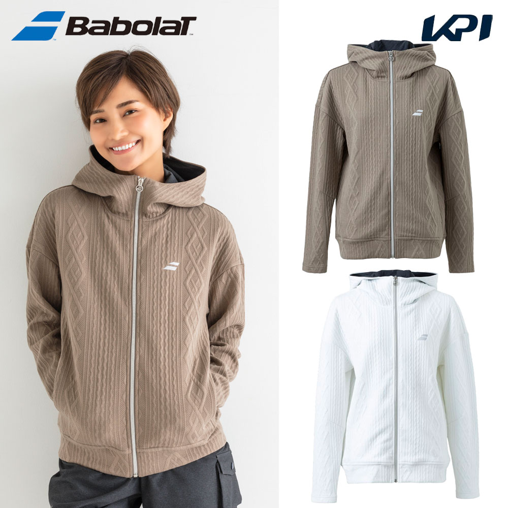 【全品10％OFFクーポン▼】バボラ Babolat テニスウェア レディース PURE SWEAT JACKET スウェットジャケット BWT4125 2024SS