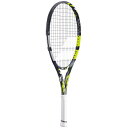 【全品10％OFFクーポン▼】「ガット張り上げ済み」バボラ Babolat テニスジュニアラケット ピュアアエロ ジュニア 25 PURE AERO JR 25 140488 3