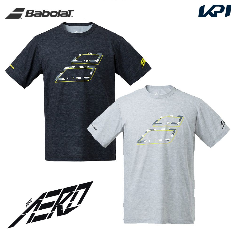 【全品10％OFFクーポン 】 あす楽対応 バボラ Babolat テニスウェア メンズ ピュアアエロ ショートスリーブシャツ PURE AERO SHORT SLEEVE SHIRT BUP2565C 2022FW 即日出荷 