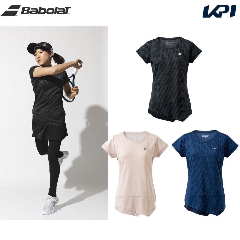 【全品10％OFFクーポン▼】「あす楽対応」バボラ Babolat テニスウェア レディース VS ショートスリーブシャツ BWG3321 2023SS『即日出..