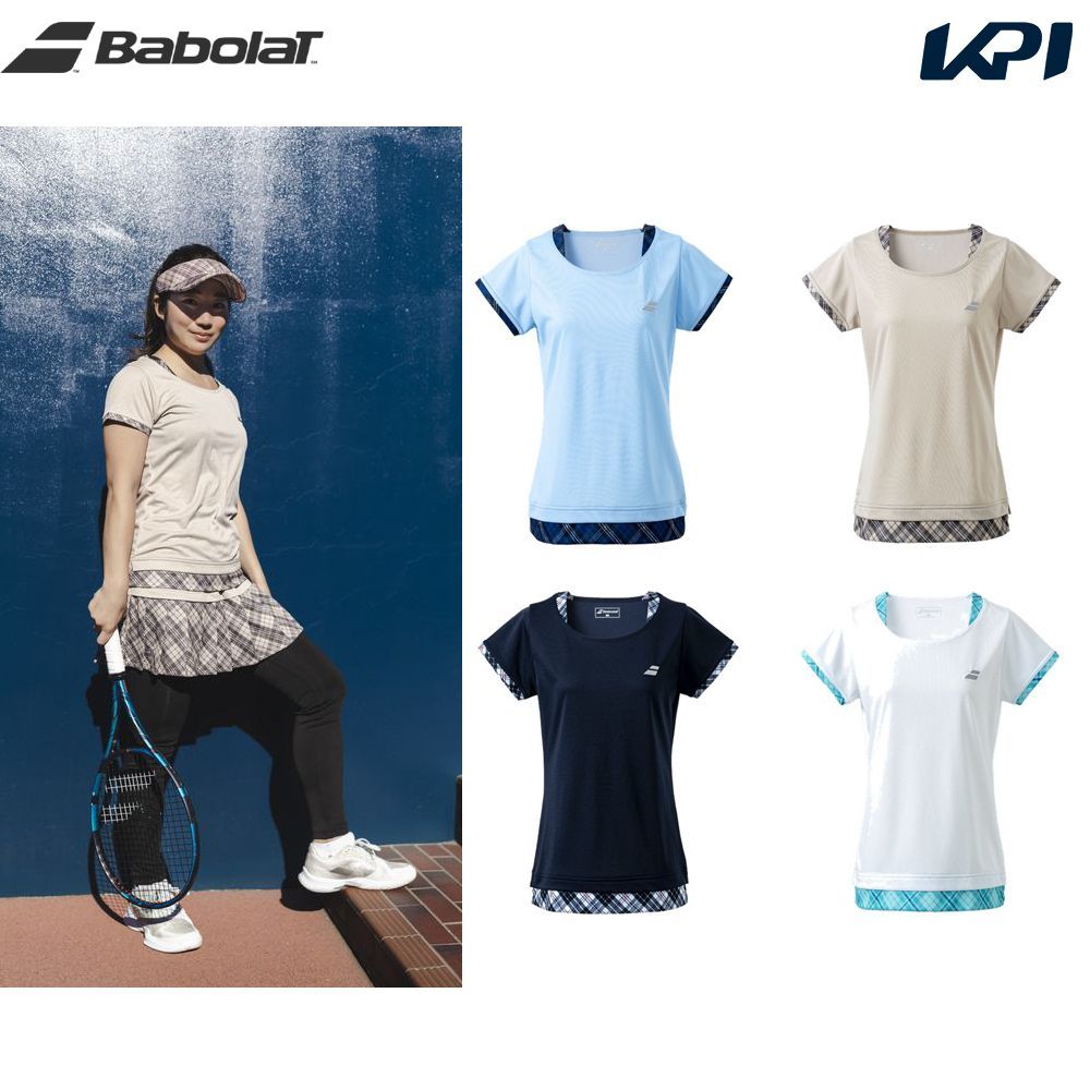 あす楽対応 バボラ Babolat テニスウェア レディース PURE ショートスリーブシャツ BWG3328 2023SS 即日出荷 