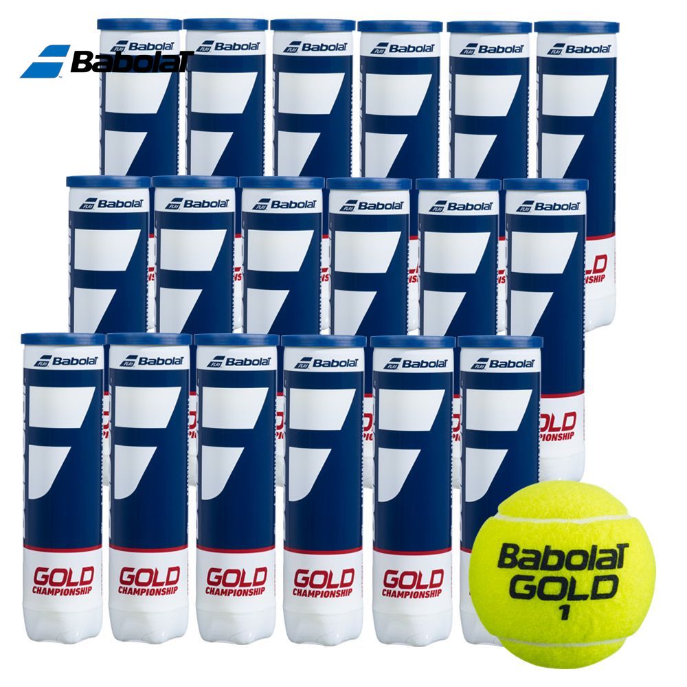 【全品10％OFFクーポン▼】バボラ Babolat テニステニスボール GOLD CHAMPIONSHIP 1箱/18缶 502082