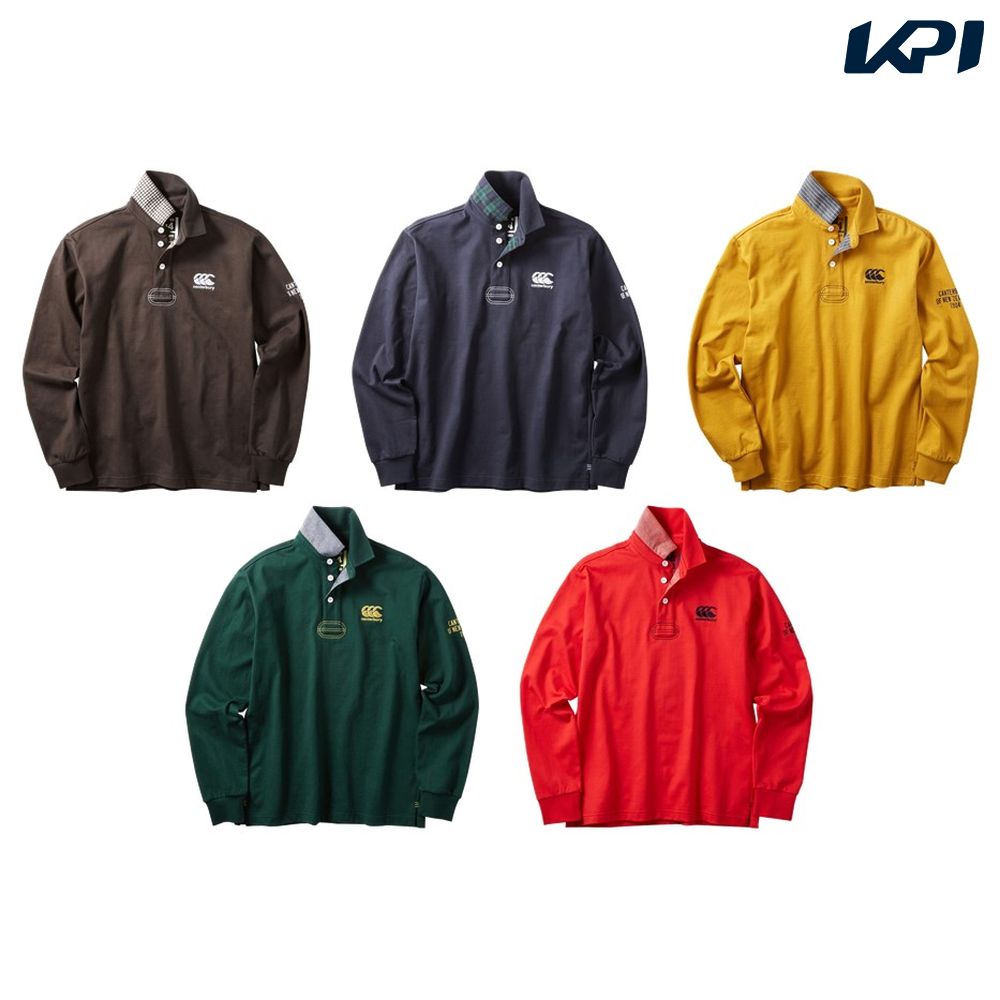 カンタベリー CANTERBURY ラグビーウェア ユニセックス L/S RUGGER POLO RA40586 2020FW｜KPI24